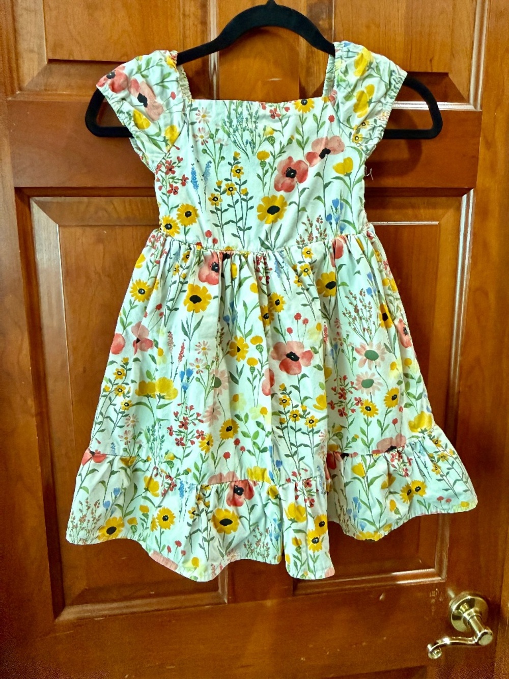 Gymboree Prairie Fields Floral Smocked Dress SZ 6